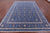 Blue 9' 0" X 12' 1" Persian Nain Handmade Wool & Silk Rug - Q23626