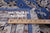 Blue 8' Square Persian Nain Handmade Wool & Silk Rug - Q23627