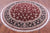 8' Round Floral Hand Knotted Wool & Silk Rug - Q23632