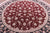 8' Round Floral Hand Knotted Wool & Silk Rug - Q23632
