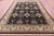 Black William Morris Hand Knotted Wool Rug 9' 1" X 12' 1" - Q23636