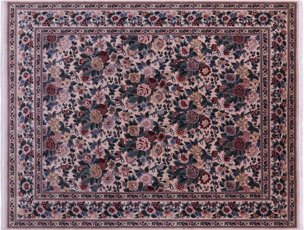 Ivory William Morris Hand Knotted Wool Rug 8' 0" X 10' 3" - Q23637