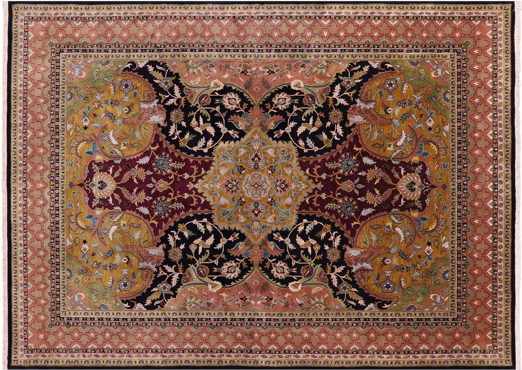9' 0" X 12' 0" Persian Tabriz Handmade Wool Rug - Q23640