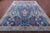 Blue Turkish Angora Oushak Handmade Wool Rug 9' 0" X 12' 0" - Q23641
