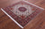 5' Square High End Persian Tabriz Handmade Wool & Silk Rug - Q23656