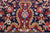 Black 4' 5" X 7' 8" Persian Qum Handmade Wool Rug - Q23664