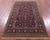 Black 4' 5" X 7' 8" Persian Qum Handmade Wool Rug - Q23664