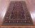 Black 4' 5" X 7' 8" Persian Qum Handmade Wool Rug - Q23664