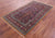 Black 4' 5" X 7' 8" Persian Qum Handmade Wool Rug - Q23664