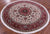7' Round Persian Tabriz Handmade Wool & Silk Rug - Q23667