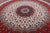 10' Round Persian Tabriz Hand Knotted Wool & Silk Rug - Q23669