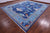 Blue 9' 3" X 12' 4" William Morris Handmade Wool Rug - Q23685