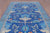 Blue 7' 1" X 14' 7" William Morris Hand Knotted Wool Rug - Q23688