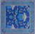 Blue 10' Square William Morris Handmade Wool Rug - Q23689