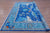 Blue 10' Square William Morris Handmade Wool Rug - Q23689