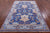 Blue 6' 2" X 9' 2" William Morris Hand Knotted Wool Rug - Q23698
