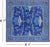 Blue 9' Square William Morris Handmade Wool Rug - Q23699