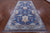 Blue William Morris Hand Knotted Wool Rug 7' 1" X 14' 3" - Q23700