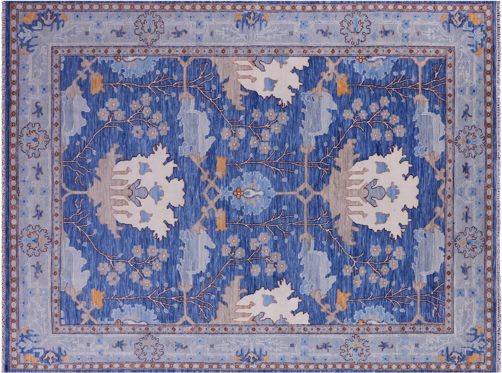 Blue William Morris Hand Knotted Wool Rug 13' 4" X 17' 8" - Q23703