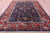 Blue 9' 0" X 12' 0" Persian Fine Serapi Handmade Wool Rug - Q23713