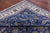 Blue 9' 9" X 13' 11" Persian Nain Handmade Wool & Silk Rug - Q23725