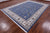 Blue 9' 9" X 13' 11" Persian Nain Handmade Wool & Silk Rug - Q23725