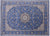 Blue Persian Nain Hand Knotted Wool & Silk Rug 8' 11" X 12' 4" - Q23731