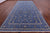 Blue 9' 0" X 19' 1" Persian Nain Handmade Wool & Silk Rug - Q23738