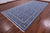 Blue 9' 0" X 19' 1" Persian Nain Handmade Wool & Silk Rug - Q23738