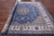 Blue 10' Square Persian Nain Handmade Wool & Silk Rug - Q23742