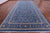 Blue 9' 11" X 20' 4" Persian Nain Handmade Wool & Silk Rug - Q23744