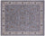 Blue 9' 0" X 12' 0" Persian Nain Handmade Wool & Silk Rug - Q23745