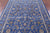 Blue 6' 0" X 9' 2" Persian Nain Handmade Wool & Silk Rug - Q23748