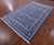 Blue 6' 0" X 9' 2" Persian Nain Handmade Wool & Silk Rug - Q23748