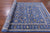 Blue 6' 0" X 9' 2" Persian Nain Handmade Wool & Silk Rug - Q23748