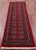 Red 2' 6" X 8' 0" Runner Silky Bokhara Handmade Wool Rug - Q23765