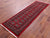 Red 2' 6" X 8' 0" Runner Silky Bokhara Handmade Wool Rug - Q23765