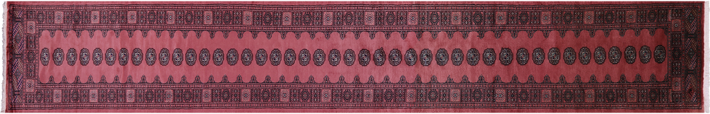 Rust Runner Silky Bokhara Handmade Wool Rug 2' 8" X 17' 3" - Q23774