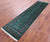Green 2' 6" X 9' 8" Silky Bokhara Handmade Wool Runner Rug - Q23787