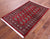 Red 3' 2" X 5' 0" Silky Bokhara Hand-Knotted Wool Rug - Q23799