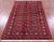 Red 4' 2" X 6' 3" Silky Bokhara Hand-Knotted Wool Rug - Q23800