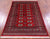 Red Silky Bokhara Handmade Wool Rug 4' 0" X 5' 10" - Q23817