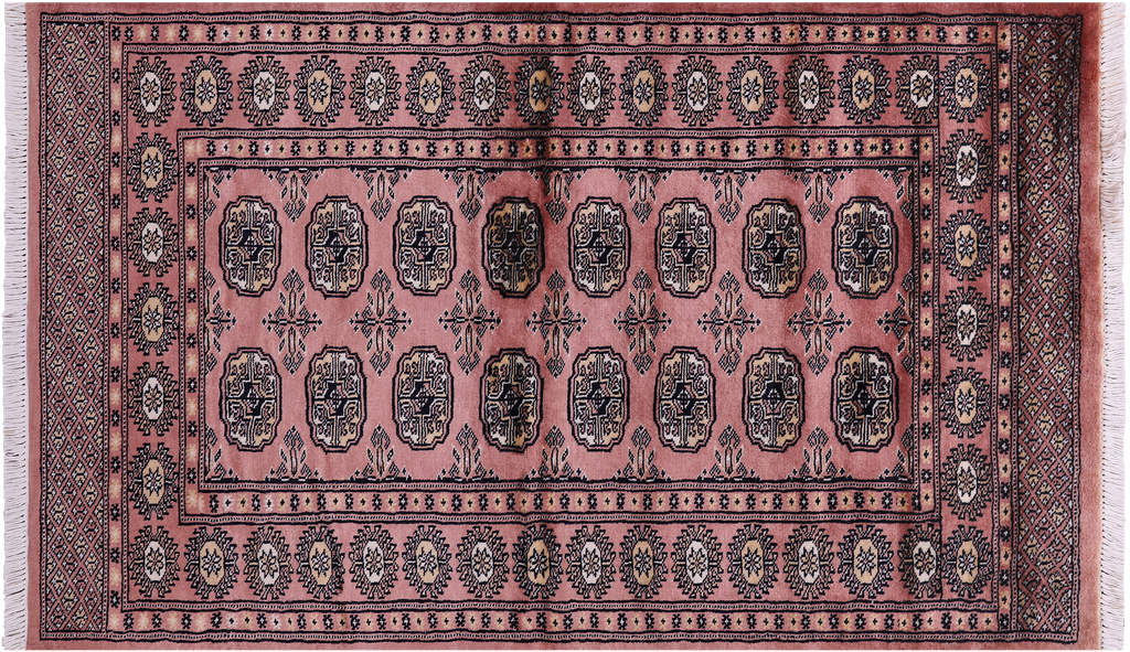 Rust Silky Bokhara Hand-Knotted Wool Rug 3' 2" X 5' 3" - Q23832