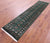 Green Silky Bokhara Hand-Knotted Wool Runner Rug 2' 6" X 11' 0" - Q23833