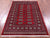Red Silky Bokhara Hand-Knotted Wool Rug 4' 0" X 6' 2" - Q23836