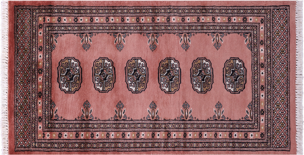 Rust Silky Bokhara Handmade Wool Rug 2' 0" X 3' 10" - Q23861