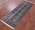 Grey 2' 1" X 5' 10" Runner Silky Bokhara Handmade Wool Rug - Q23876