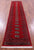 Red Silky Bokhara Handmade Wool Runner Rug 2' 7" X 12' 3" - Q23886