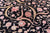 9' 0" X 12' 0" Black Persian Tabriz Handmade Wool & Silk Rug - Q23901