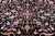 9' 0" X 12' 0" Black Persian Tabriz Handmade Wool & Silk Rug - Q23901